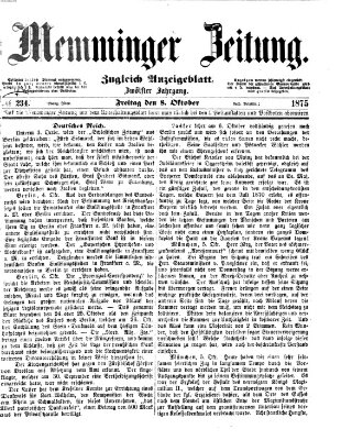 Memminger Zeitung Freitag 8. Oktober 1875