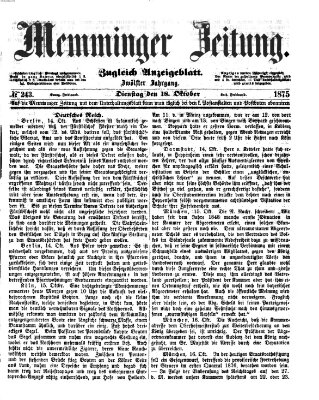 Memminger Zeitung Montag 18. Oktober 1875