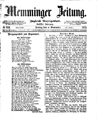 Memminger Zeitung Freitag 5. November 1875