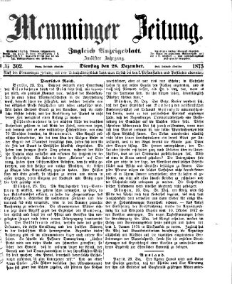 Memminger Zeitung Dienstag 28. Dezember 1875