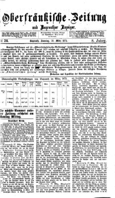 Oberfränkische Zeitung und Bayreuther Anzeiger (Bayreuther Anzeiger) Sonntag 28. März 1875