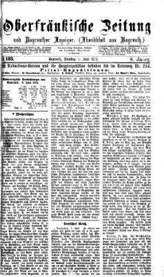 Oberfränkische Zeitung und Bayreuther Anzeiger (Bayreuther Anzeiger) Dienstag 8. Juni 1875