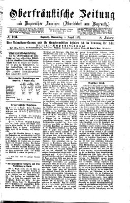 Oberfränkische Zeitung und Bayreuther Anzeiger (Bayreuther Anzeiger) Donnerstag 5. August 1875