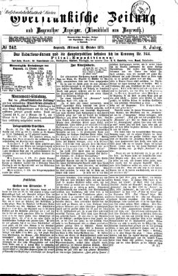 Oberfränkische Zeitung und Bayreuther Anzeiger (Bayreuther Anzeiger) Mittwoch 13. Oktober 1875