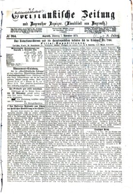 Oberfränkische Zeitung und Bayreuther Anzeiger (Bayreuther Anzeiger) Sonntag 7. November 1875