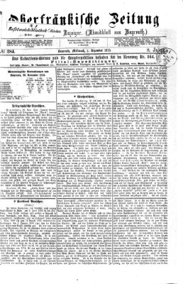 Oberfränkische Zeitung und Bayreuther Anzeiger (Bayreuther Anzeiger) Mittwoch 1. Dezember 1875