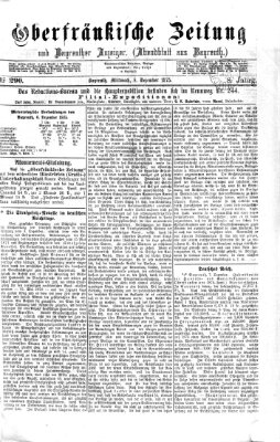 Oberfränkische Zeitung und Bayreuther Anzeiger (Bayreuther Anzeiger) Mittwoch 8. Dezember 1875