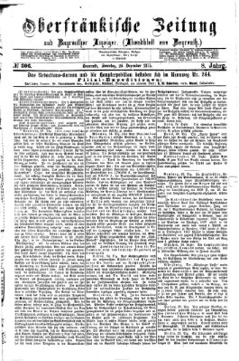 Oberfränkische Zeitung und Bayreuther Anzeiger (Bayreuther Anzeiger) Sonntag 26. Dezember 1875