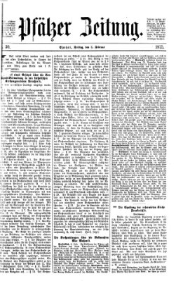 Pfälzer Zeitung Freitag 5. Februar 1875