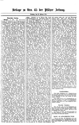 Pfälzer Zeitung Dienstag 23. Februar 1875