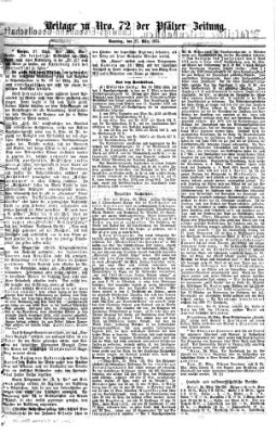 Pfälzer Zeitung Samstag 27. März 1875