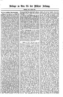 Pfälzer Zeitung Samstag 24. April 1875