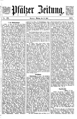 Pfälzer Zeitung Montag 14. Juni 1875