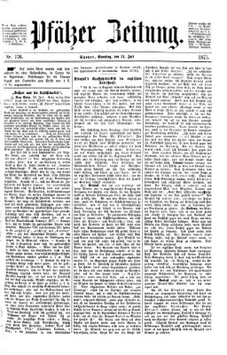 Pfälzer Zeitung Samstag 31. Juli 1875