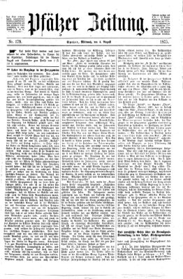 Pfälzer Zeitung Mittwoch 4. August 1875