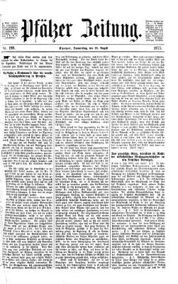 Pfälzer Zeitung Donnerstag 26. August 1875