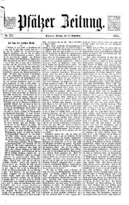 Pfälzer Zeitung Freitag 17. September 1875