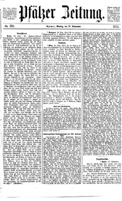 Pfälzer Zeitung Montag 27. September 1875