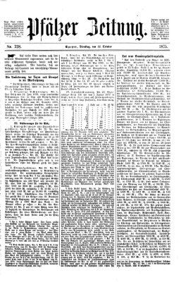 Pfälzer Zeitung Dienstag 12. Oktober 1875