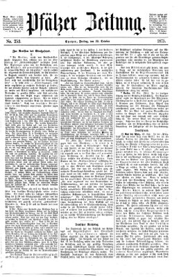 Pfälzer Zeitung Freitag 29. Oktober 1875