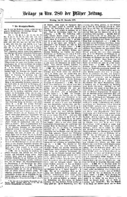 Pfälzer Zeitung Dienstag 30. November 1875