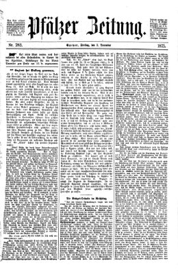 Pfälzer Zeitung Freitag 3. Dezember 1875