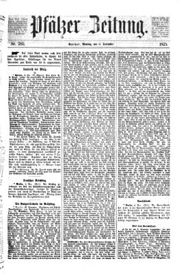 Pfälzer Zeitung Montag 6. Dezember 1875