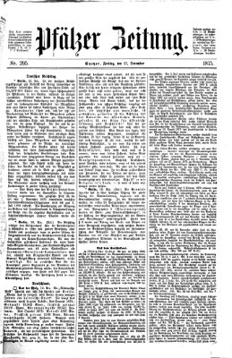 Pfälzer Zeitung Freitag 17. Dezember 1875