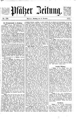 Pfälzer Zeitung Samstag 18. Dezember 1875