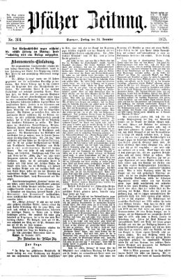 Pfälzer Zeitung Freitag 24. Dezember 1875