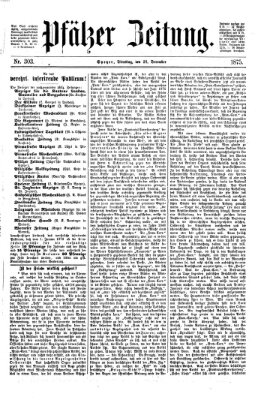 Pfälzer Zeitung Dienstag 28. Dezember 1875