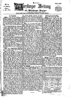 Neue Würzburger Zeitung Montag 4. Januar 1875