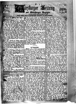 Neue Würzburger Zeitung Samstag 9. Januar 1875