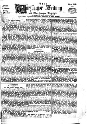 Neue Würzburger Zeitung Sonntag 7. Februar 1875