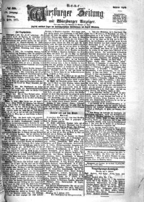 Neue Würzburger Zeitung Montag 8. Februar 1875