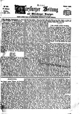 Neue Würzburger Zeitung Dienstag 9. Februar 1875