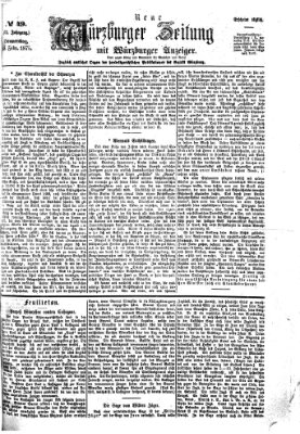 Neue Würzburger Zeitung Donnerstag 18. Februar 1875