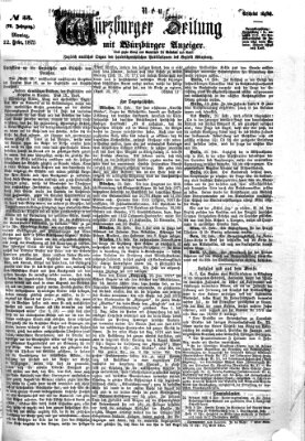 Neue Würzburger Zeitung Montag 22. Februar 1875