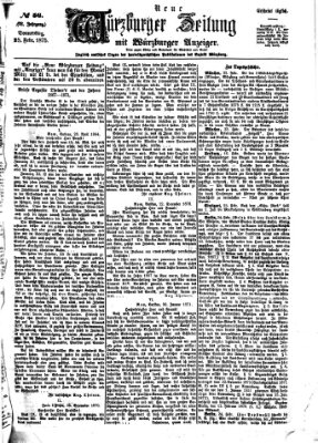 Neue Würzburger Zeitung Donnerstag 25. Februar 1875