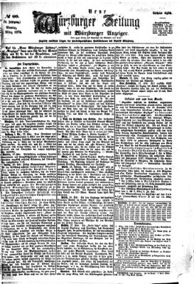 Neue Würzburger Zeitung Montag 1. März 1875