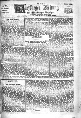 Neue Würzburger Zeitung Dienstag 2. März 1875