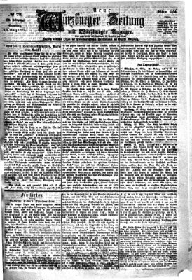 Neue Würzburger Zeitung Samstag 13. März 1875