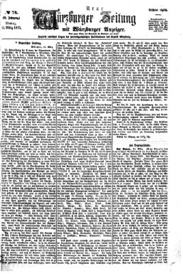 Neue Würzburger Zeitung Montag 15. März 1875