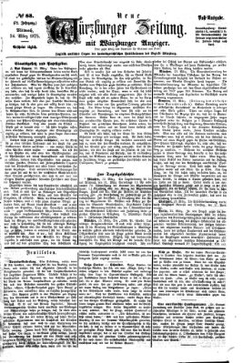 Neue Würzburger Zeitung Mittwoch 24. März 1875