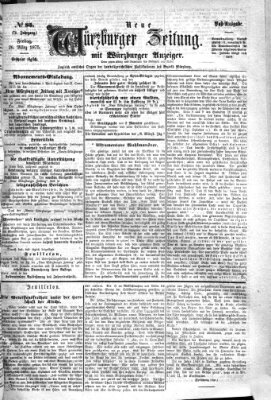 Neue Würzburger Zeitung Freitag 26. März 1875