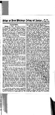 Neue Würzburger Zeitung Samstag 27. März 1875