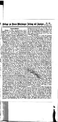 Neue Würzburger Zeitung Dienstag 30. März 1875