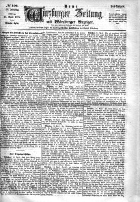 Neue Würzburger Zeitung Freitag 16. April 1875