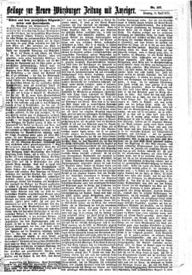 Neue Würzburger Zeitung Sonntag 18. April 1875