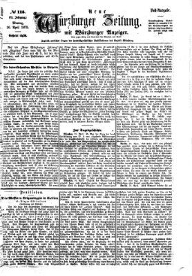 Neue Würzburger Zeitung Montag 26. April 1875